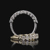 Oval Lab Diamond Half Eternity Ring