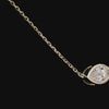 1.0Ct Lab Diamond Solitaire Bezel Set Necklace in 14K Gold